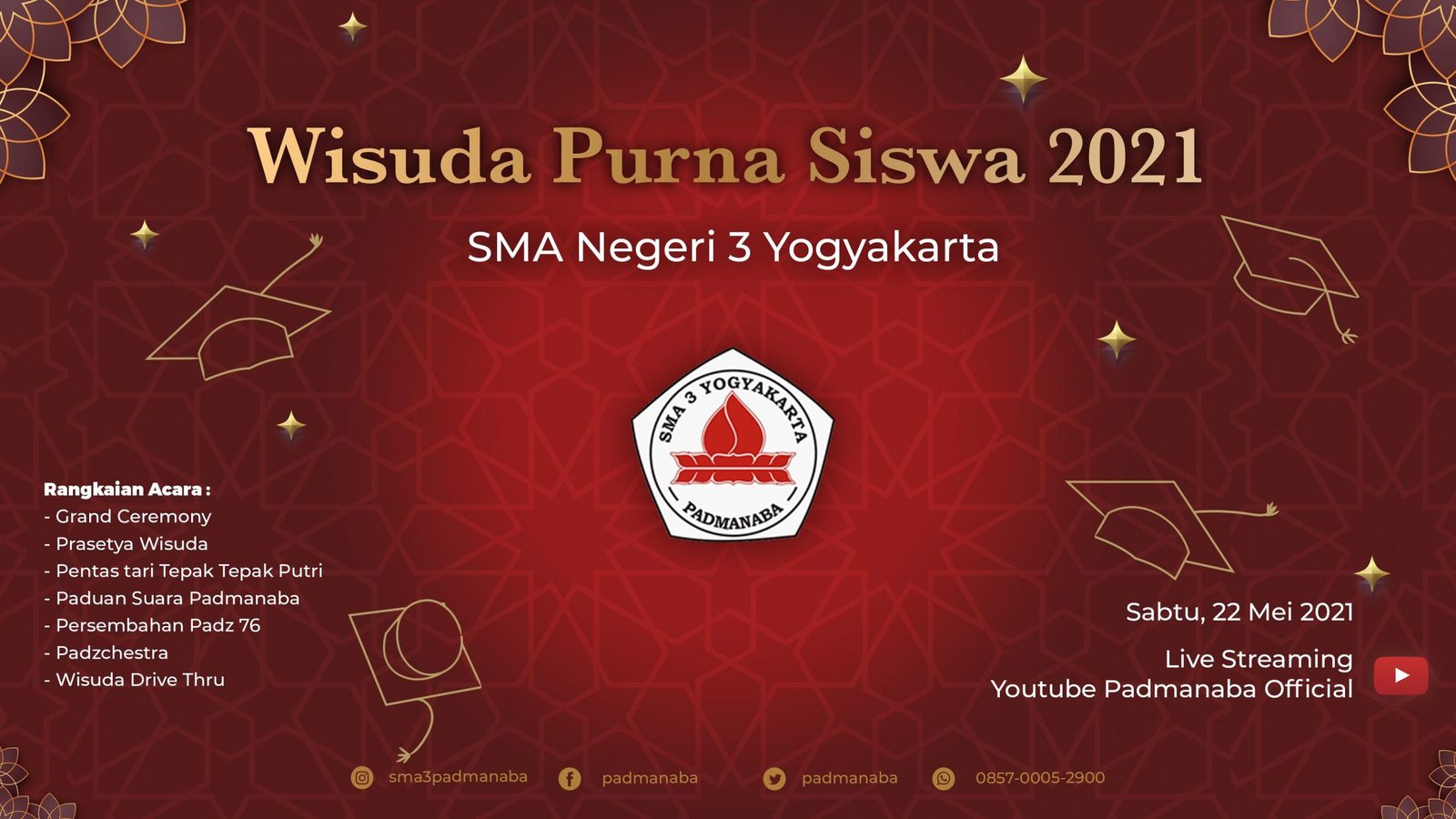 Informasi Pelaksanaan Wisuda Purna Siswa Tahun 2021