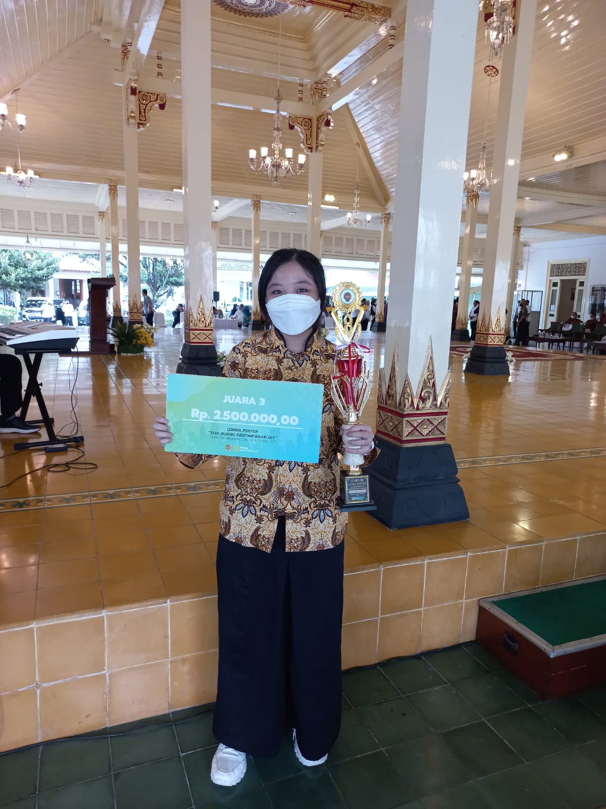 Juara 3 Lomba Poster Tata Ruang Keistimewaan DIY Dinas Pertanahan dan Tata Ruang DIY 2022