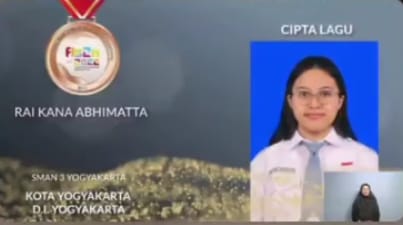 Juara 3 Festival dan Lomba Seni Siswa Nasional (FLS2N) Cipta Lagu Tingkat Nasional