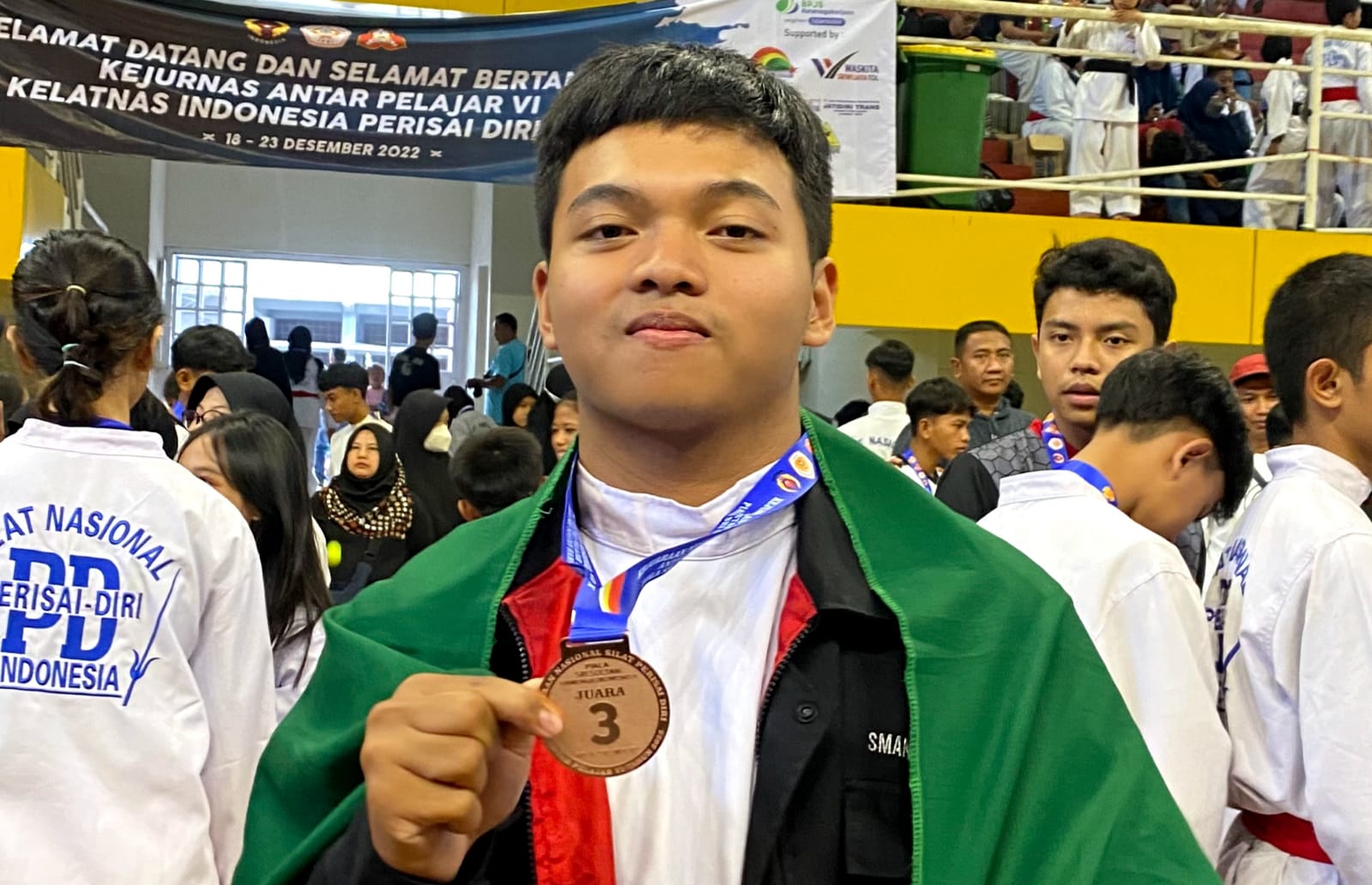 Juara 3 Pa Tanding kelas H Kejurnas Perisai Diri VI Antar Pelajar 2022