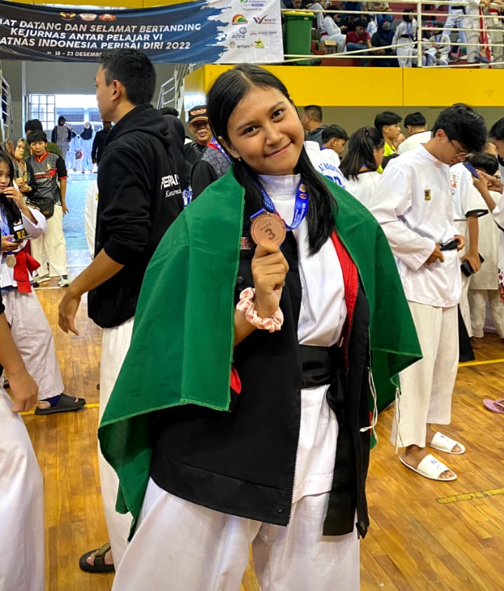 Juara 3 Pi Tanding Kelas F Kejurnas Perisai Diri VI Antar Pelajar 2022