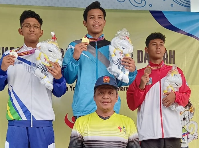 Juara 2 100 m Gaya Dada, Juara 2 200 m Gaya Dada Cabor Renang POPDA DIY 2023