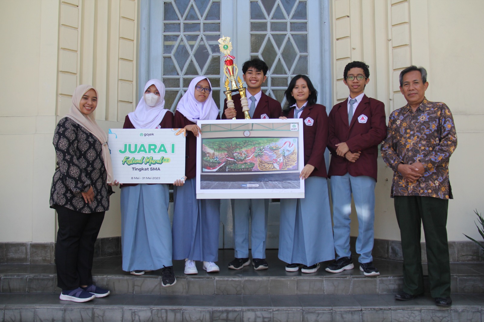 Juara 1 Festival Mural Kategori SMA Gojek Yogyakarta