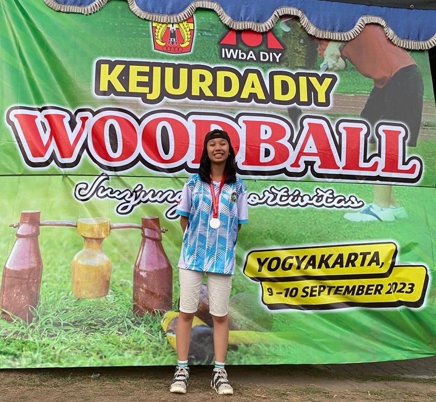 Medali Perak Woodball Ketegori Tim Stroke Kejurda DIY 2023