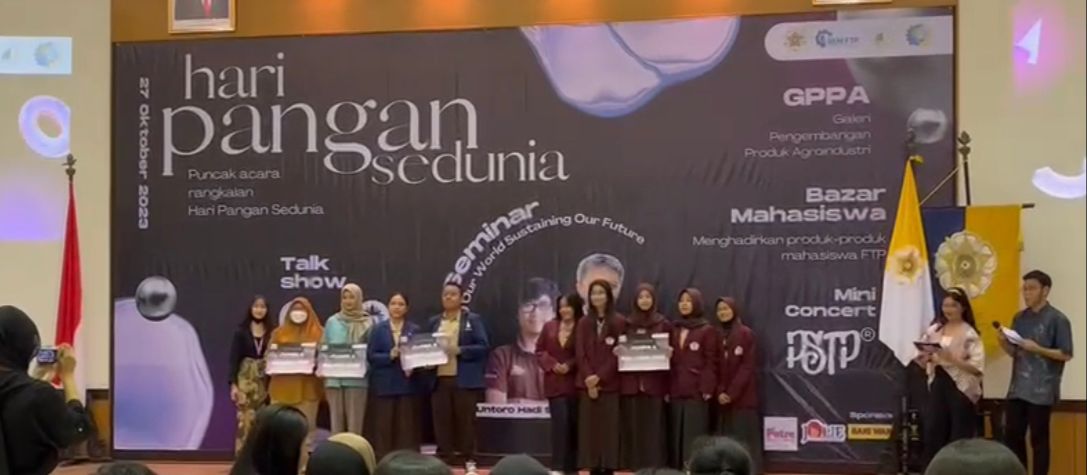 Juara 1 Lomba Karya Tulis Ilmiah UGM Teknologi Pertanian 2023