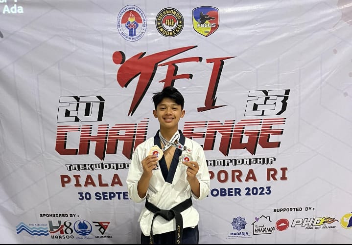 Medali Perak Individual  Poomsae Putra dan Medali Perunggu Poomsae Beregu Putra Senior TFI 2023