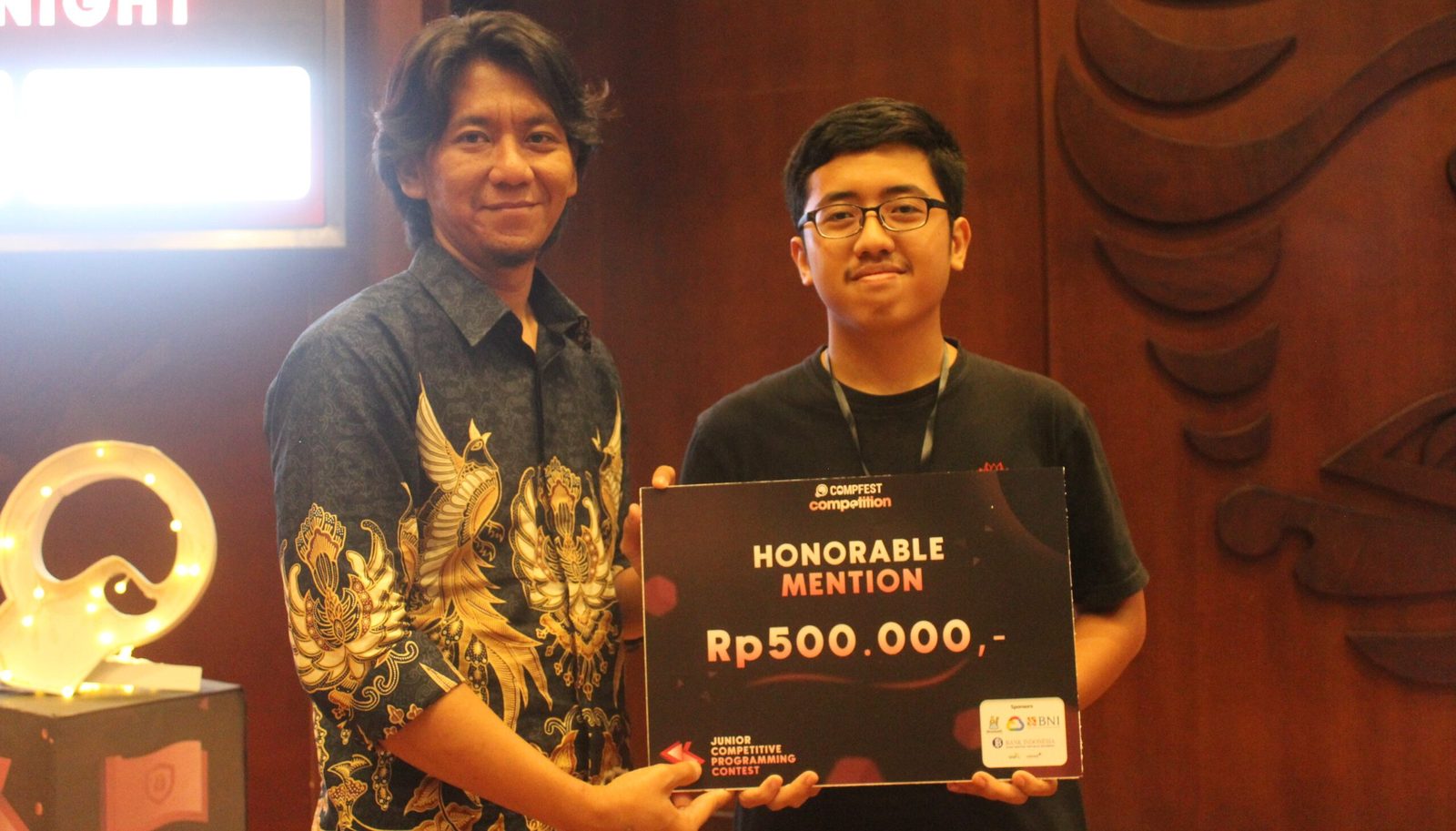Honorable Mention Junior Competitive Programming Contest at Compfest 15 2023