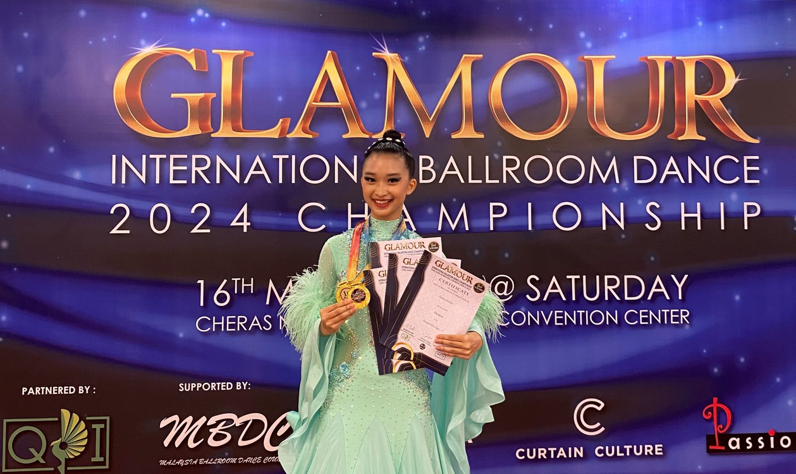 1st place – Standard Solo Open Tango (T), 1st place – Standard Solo Open Foxtrot (F) Glamour International Ballroom Dance 2024 Championship