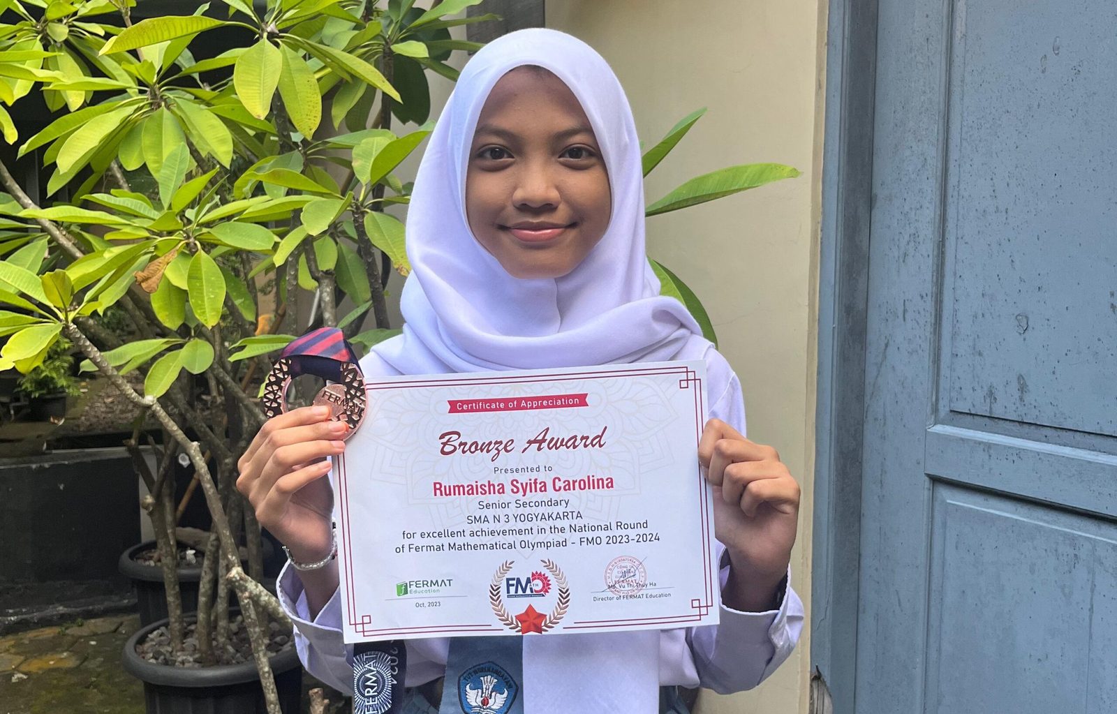 Bronze Award Fermat Mathematical Olympiad (FMO) 2023