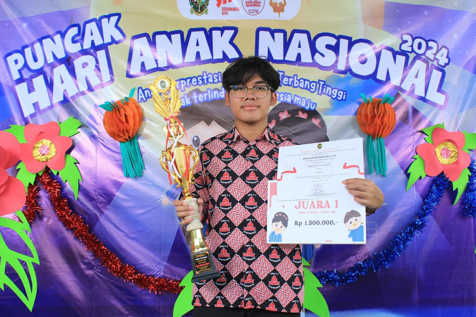 Juara 1 Fotografi Hari Anak Nasional Yogyakarta 2024