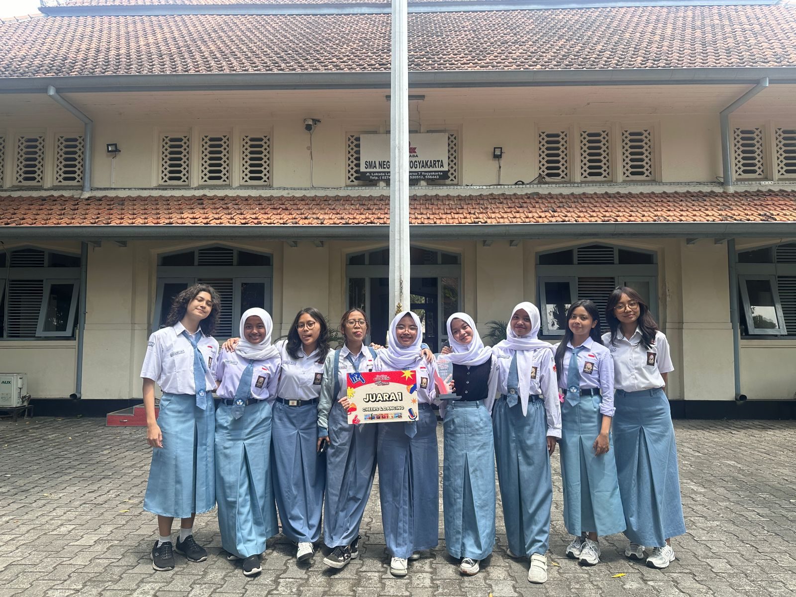 Juara 1 Dance and Cheers Competition Good Day Schoolicious Good Challenge 2024.