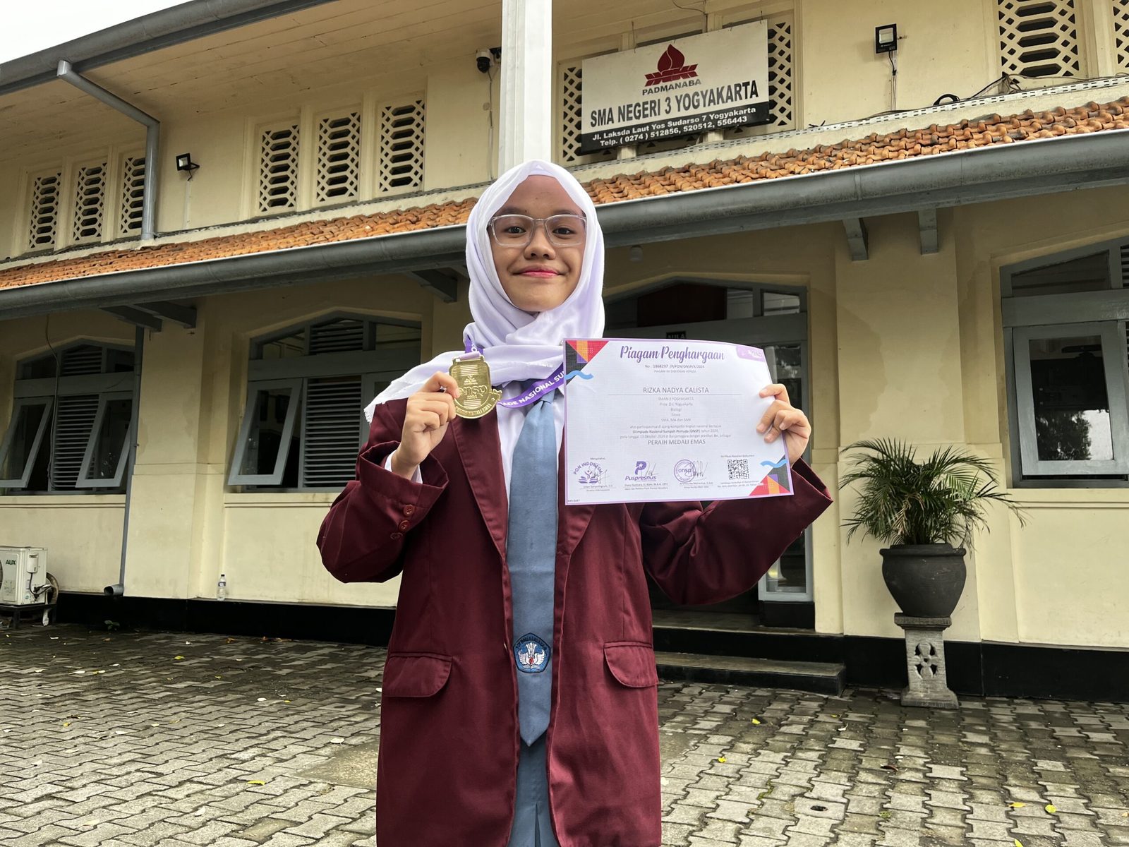 Medali Emas Olimpiade Nasional Sumpah Pemuda (ONSP) Bidang Biologi 2024