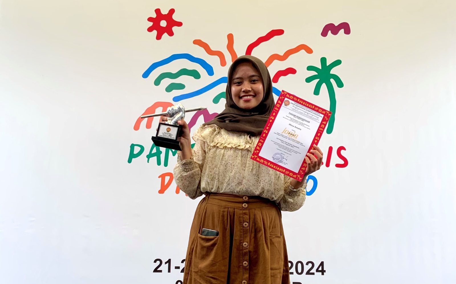 Juara 1 lomba lukis DIY-Kyoto Tingkat Provinsi 2024