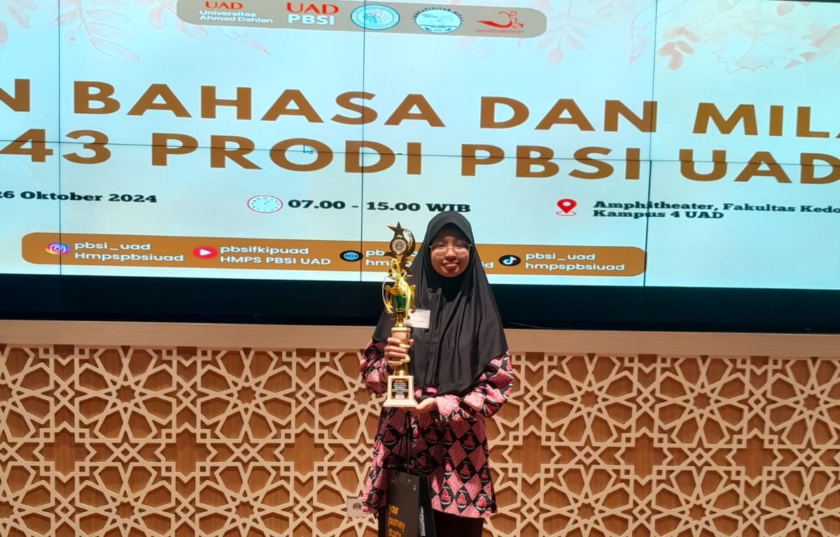 Juara 1 Olimpiade Bahasa Indonesia Bulan Bahasa & Milad ke-43 PBSI UAD 2024