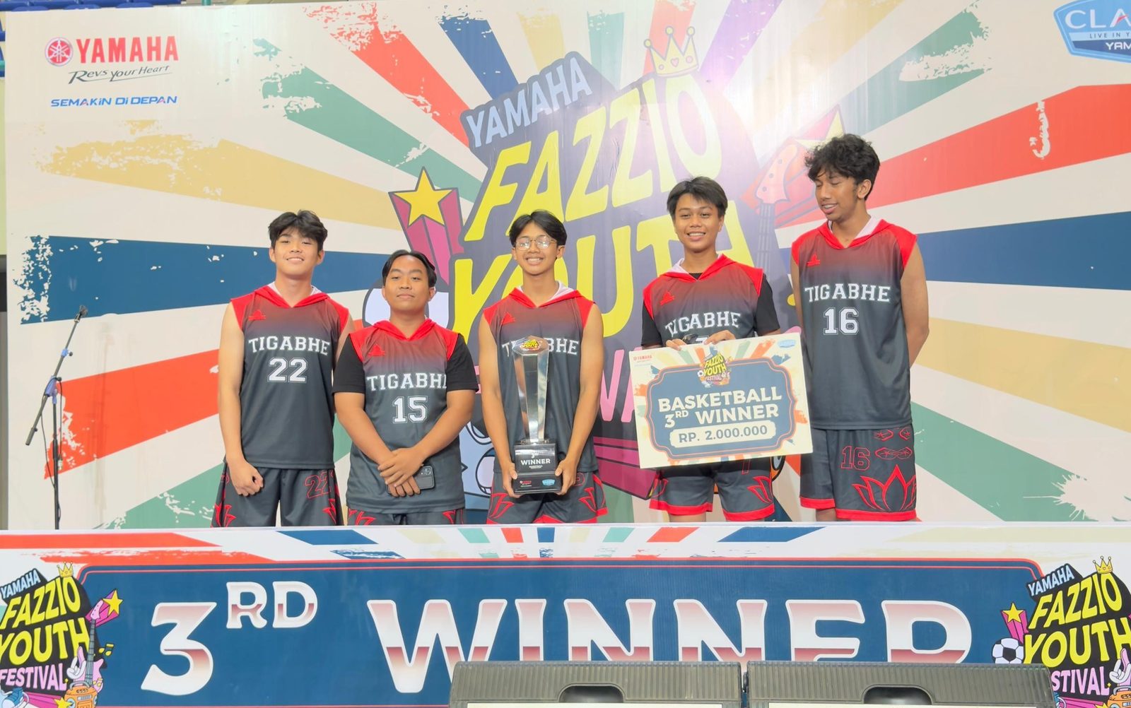 Juara 3 Basketball Fazzio Youth Festival 2024