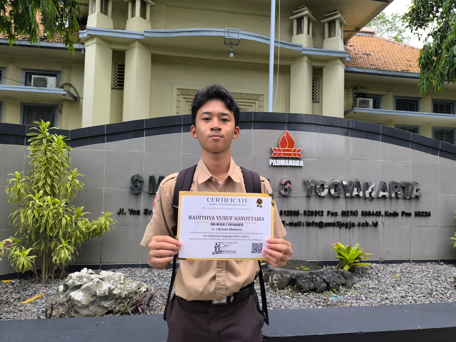 Bronze Medalist Indonesian Youth Science and Language Olympiad (IYSLO) Indonesian Language Subject Level 5 Tahun 2024