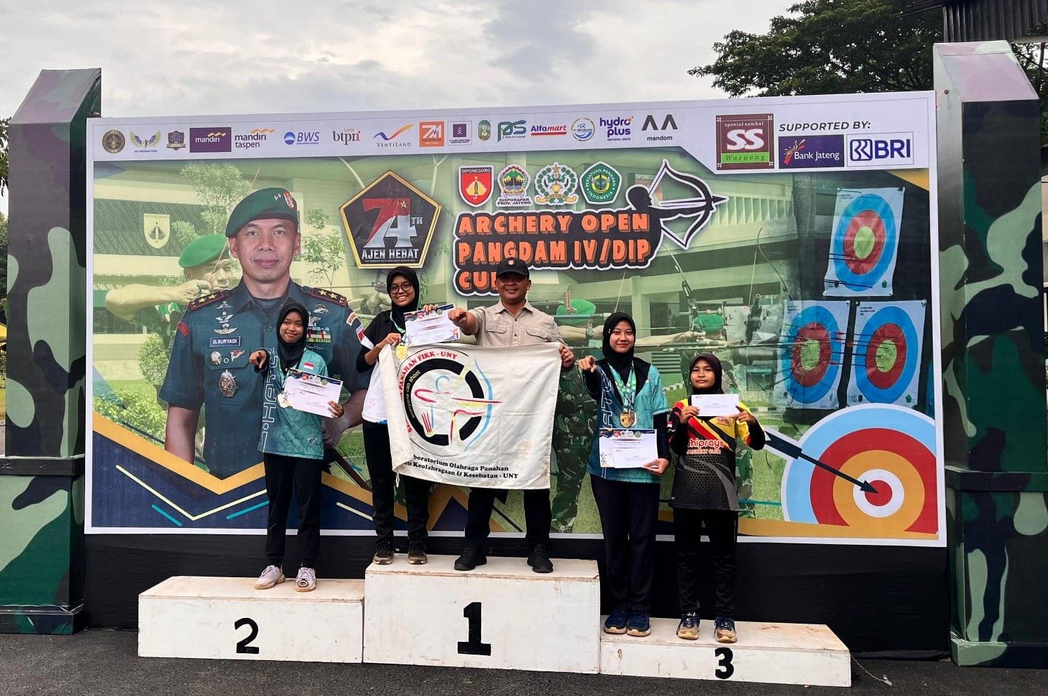 Juara 1 Eliminasi Recurve Putri Archery Open Diponegoro Cup 2025