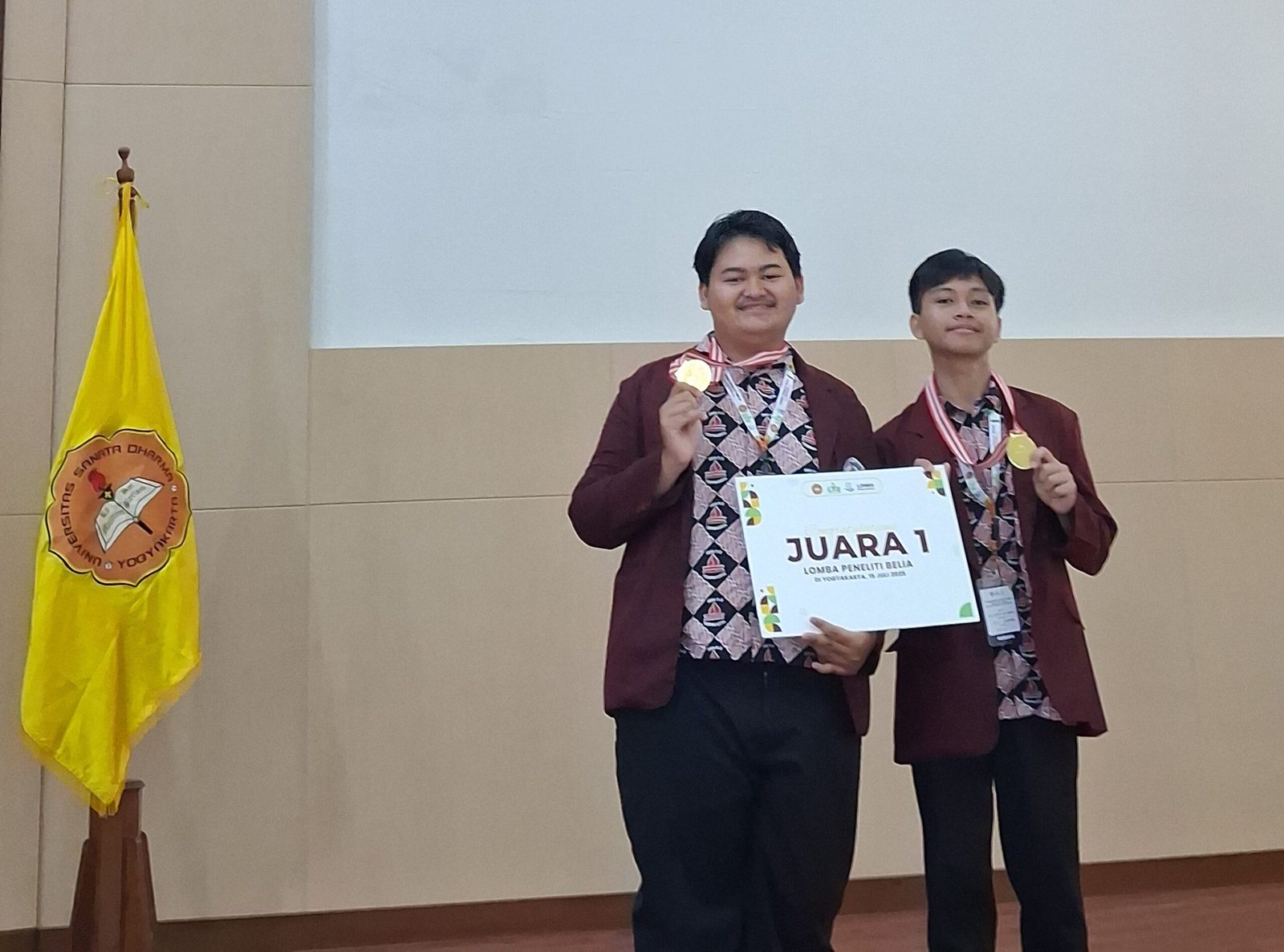 Juara 1 Lomba Peneliti Belia Bidang Ekonomi Tingkat Provinsi