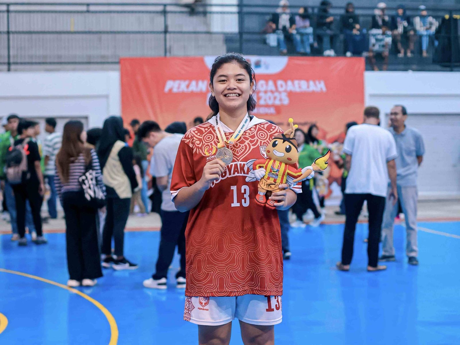 Medali Emas PORDA DIY Cabor Bola Basket 2025