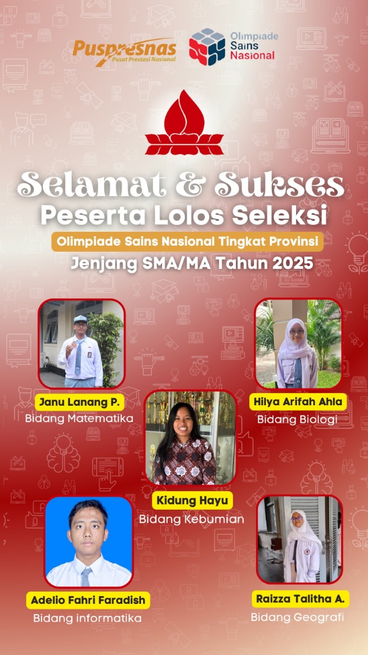 Finalist Olimpiade Sains Nasional Tingkat Provinsi DIY 2025