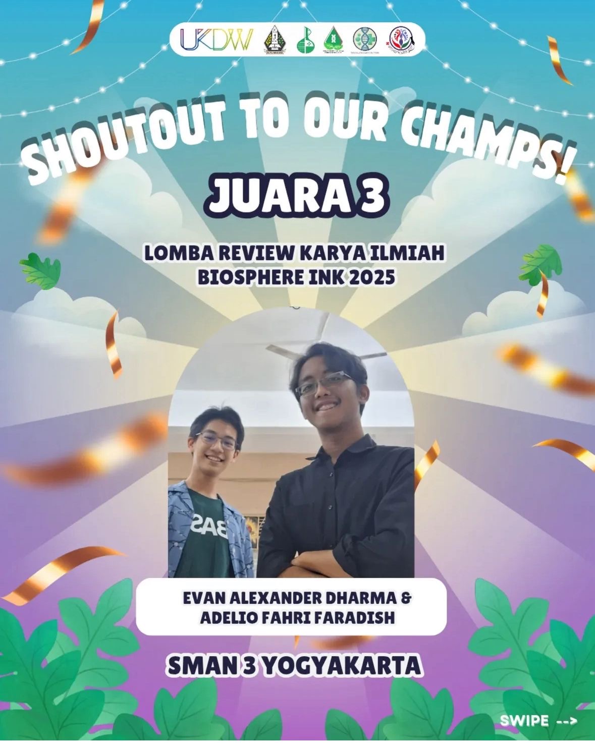 Juara 3 lomba review artikel ilmiah Biosphere Ink 2025