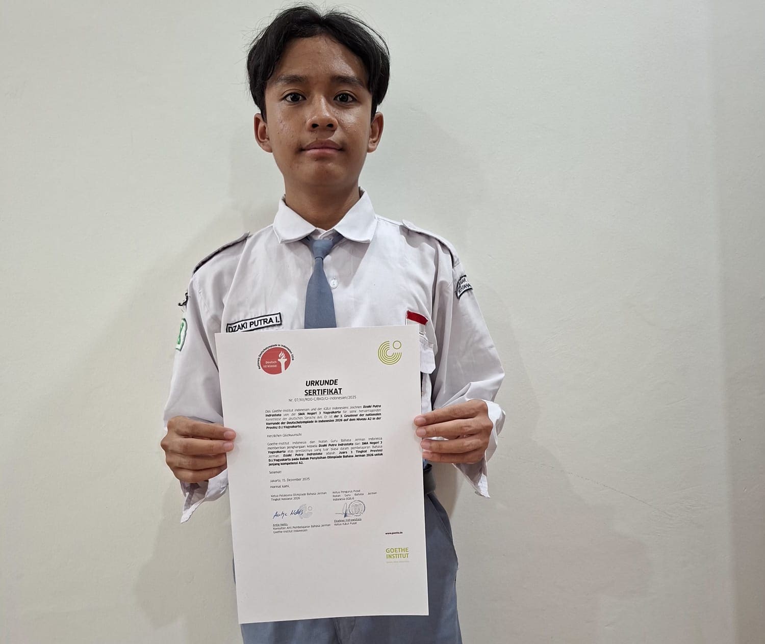 Juara III Regionale Deutscholympiade 2025