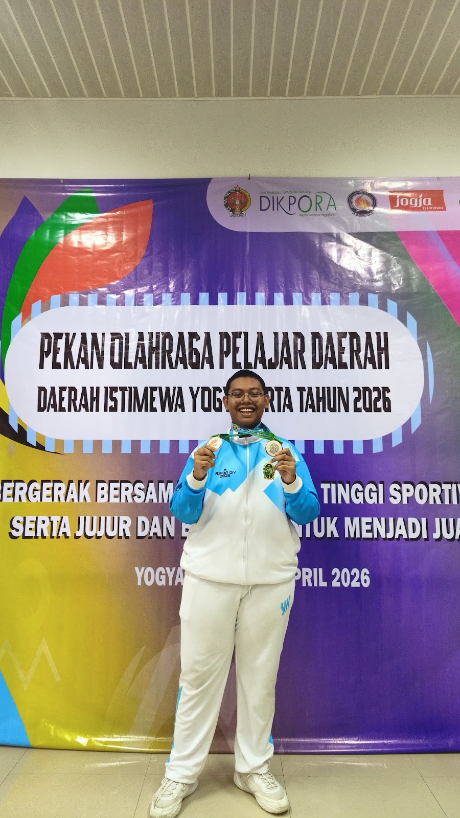 Medali Perak POPDA DIY 2026 Cabor Bridge Beregu Campuran