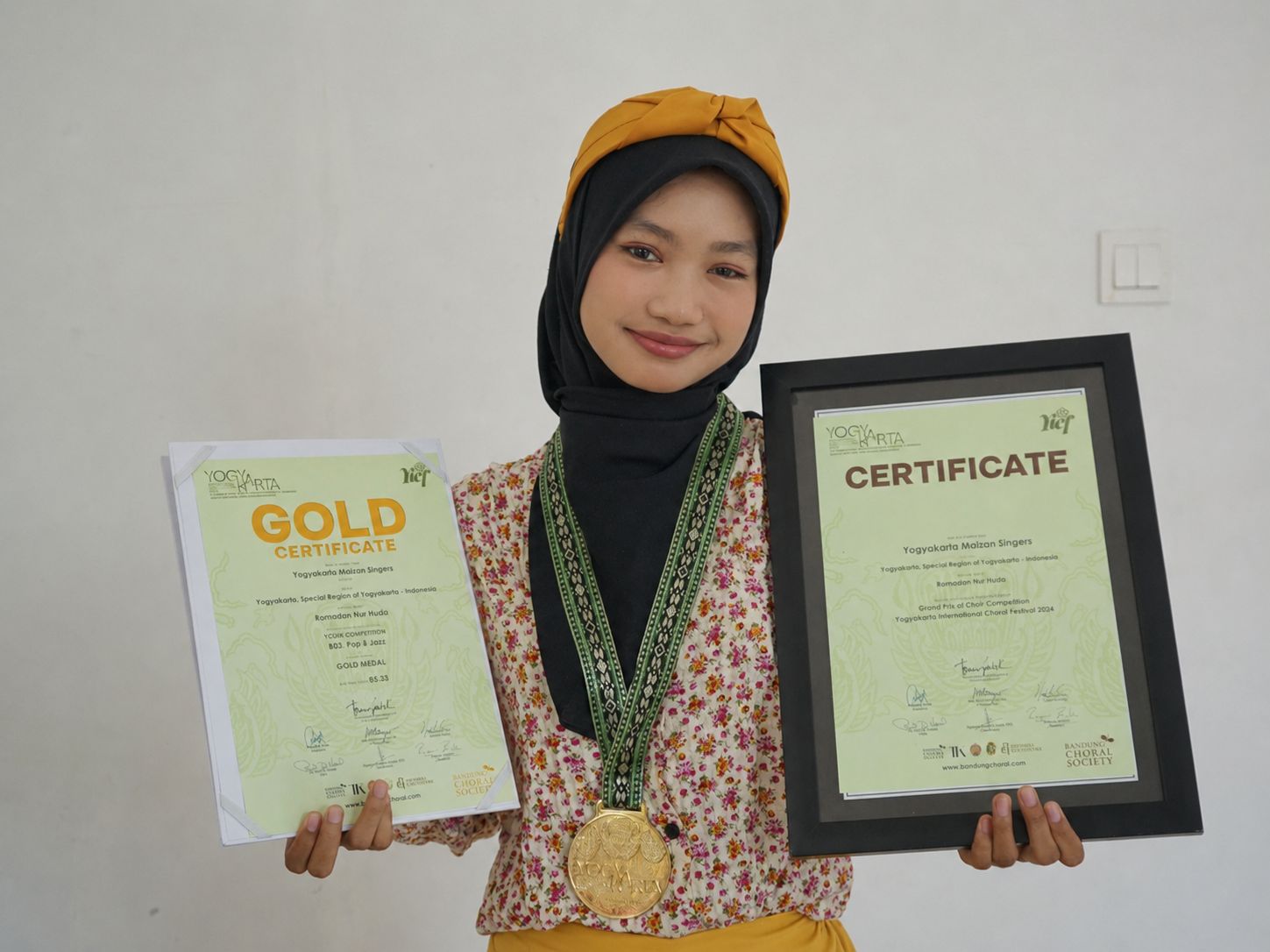 Medali Emas Yogyakarta International Choral Festival 2026