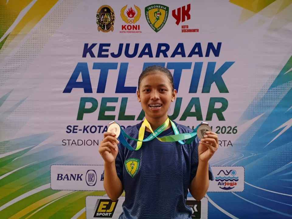 Medali Perak Kejuaraan Atletik Pelajar Kota Yogyakarta 2026