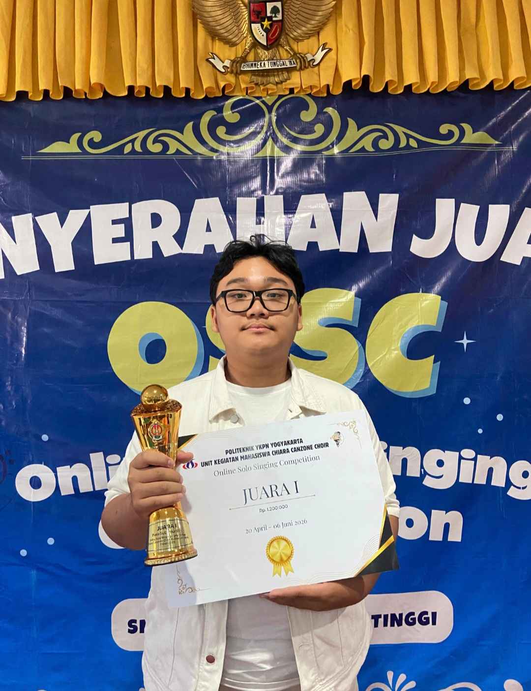 Juara 1 Lomba Solo Vokal OSSC