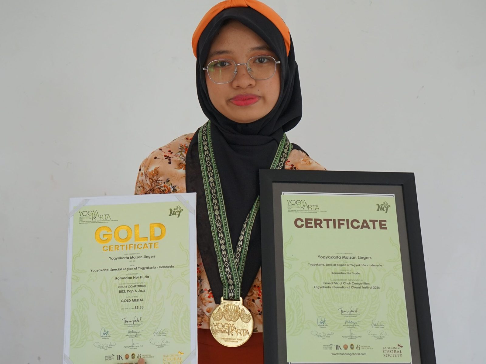 Gold Medal Pop and Jazz Choir Competition Yogyakarta International Choral Festival 2026