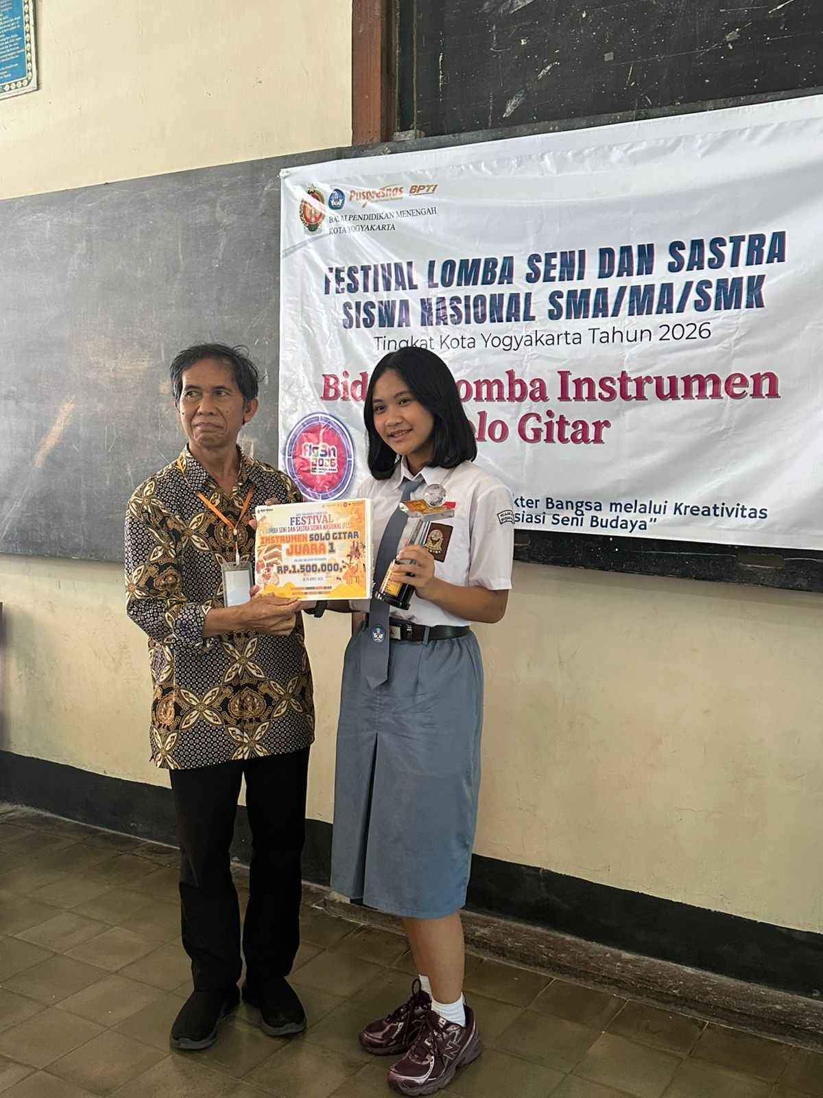 Juara 1 FLS3N Instrumen Solo Gitar Kota Yogyakarta 2026