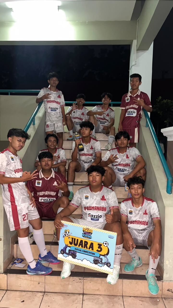 Juara 3 Yamaha Fazzio Youth Festival Futsal Competition