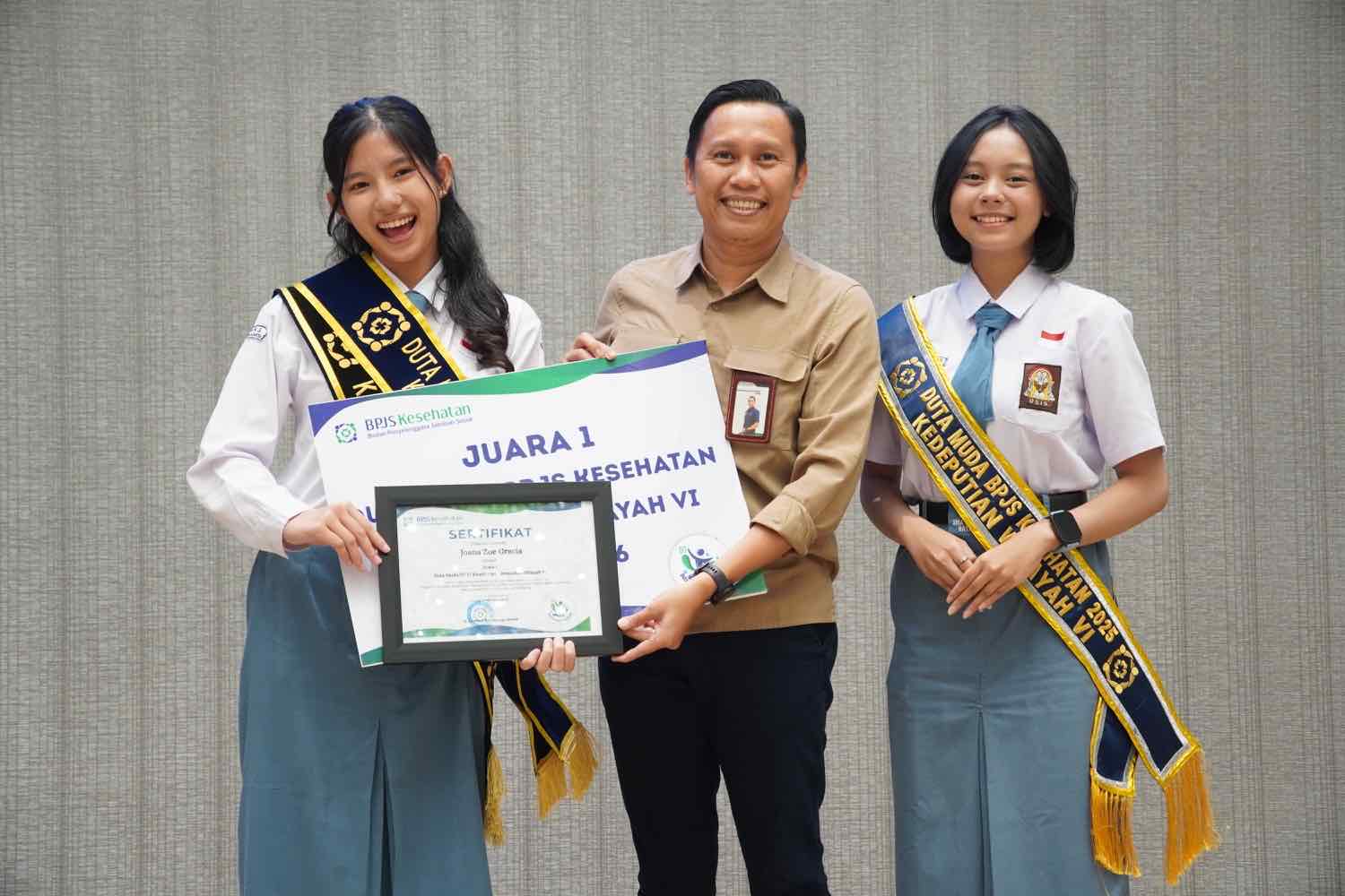 Juara 1 Duta Muda BPJS Kesehatan Kepwil VI