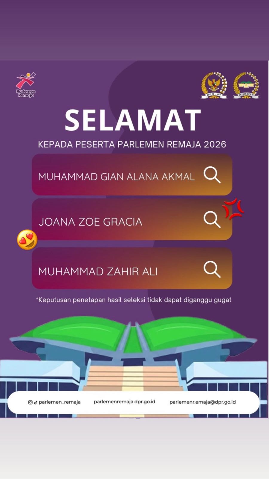 Parlemen Remaja 2026
